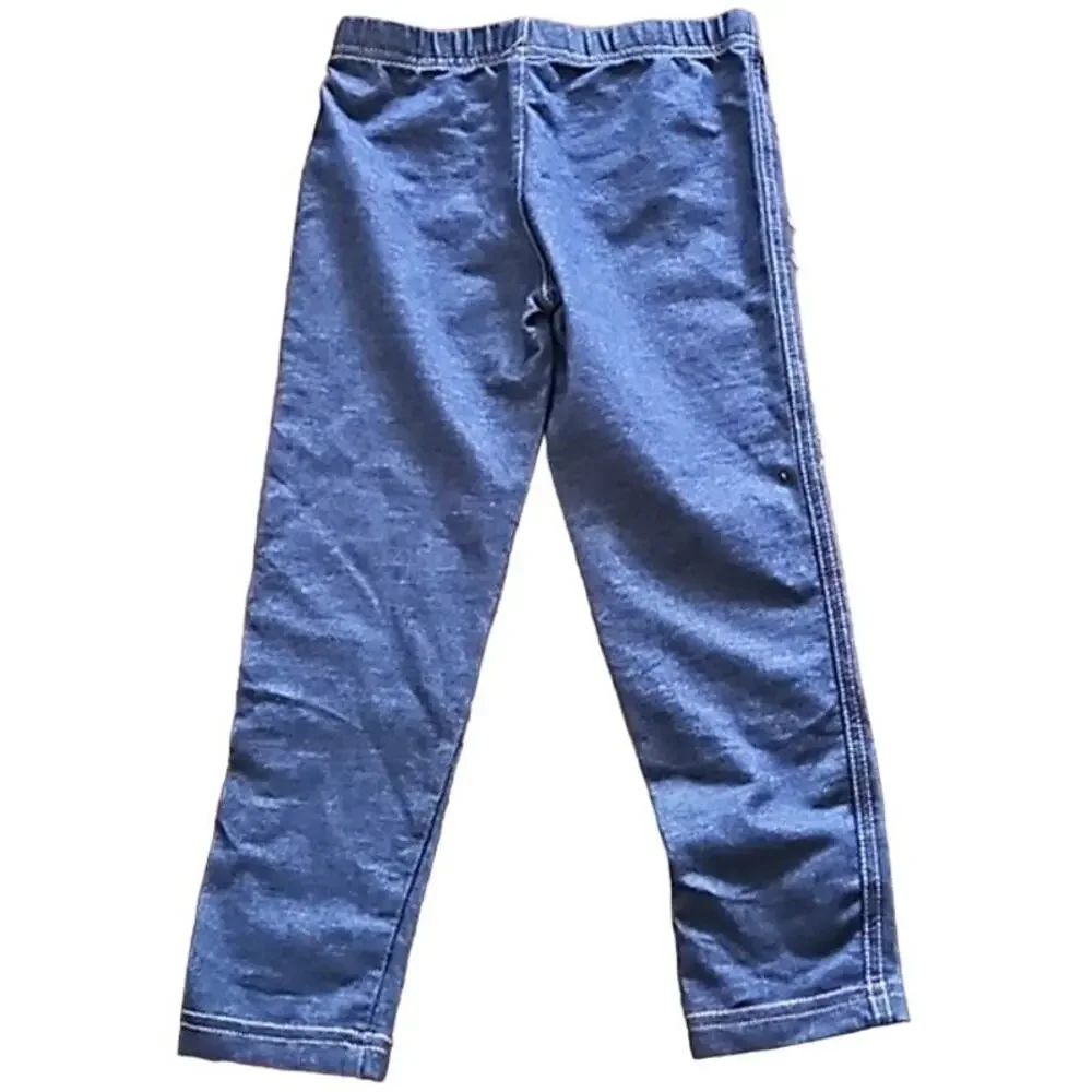 Carter's Girls Jeggings Size 6/6X Blue Denim Wash Stretch Pull-On Pants EUC